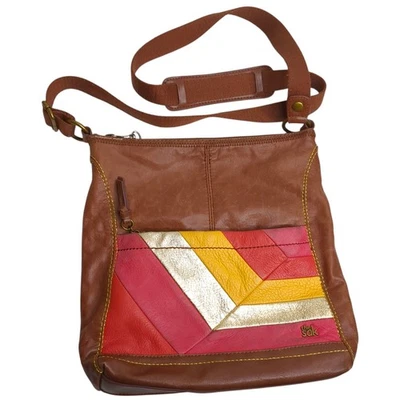 SAK Iris разноцветный кожаный Demi застежки через плечо наплечная сумка сумочка - Изображение 1 из 4