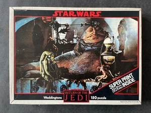 Return Of The Jedi 1983 Star Wars 150-Piece Jigsaw Missing 1 Piece Has Poster - Picture 1 of 3