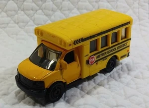 Matchbox #97 GMC Yellow Schoolbus 2008 Metro School District H3 MBX Service 1/20 - Picture 1 of 10
