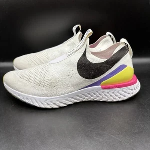 Nike sneaker slip on donna taglia 9 Epic Phantom React Flyknit bianco fucsia - Foto 1 di 13
