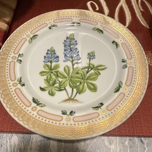 6 Georges Briard Victorian Garden Floral Salad Plates 7.5"w Collectible Vintage - Picture 1 of 15