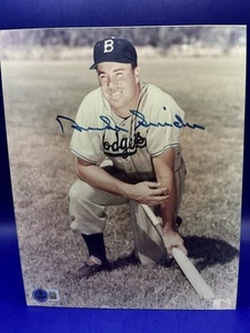 HOF Duke Snider Brooklyn Dodgers signed autographed 8x10 photo Becket BAS Auth - Picture 1 of 3
