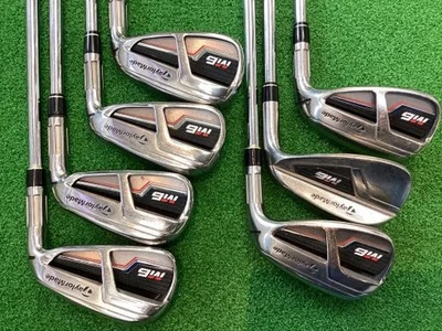 TaylorMade M6 Iron Set 5-9,Pw,Aw 7pc Flex Stiff REAX 85 Steel Steel - Image 1 of 4