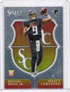 2024 Panini Select - Select Certified Rookies Michael Penix Jr. #9 (RC) Falcons - Picture 1 of 2