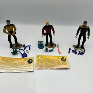 Lot Of 3 Loose Star Trek Figures 1992 & 1994 Playmates w/ Accessories *Read* - Picture 1 of 16
