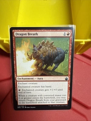 Dragon Breath 172/254 Foil Battlebond BBD MTG LP - Image 1 of 2