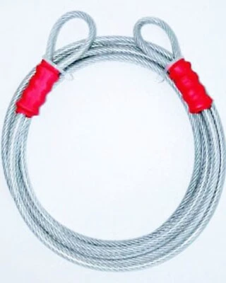 12ft Cable Bike Lock 1/8", 3.17mm, 7x19 GALVANIZED STEEL Security. VINYL COATED - Image 1 of 3