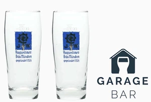 Set Of 2 Augustiner Beer Glasses Pint 50cl Brand New - Picture 1 of 2
