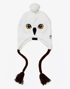 Harry Potter Hedwig Beanie w/ Earflaps, Hedwig Laplander, Harry Potter Hat - Picture 1 of 4