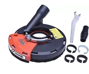 HERZO Universal Surface Grinding Dust Shroud for 115mm/125mm Angle Grinder - Picture 1 of 5