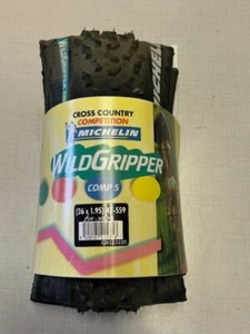 NOS Michelin Wild Gripper Comp S 26 x 1.95 Mountain Bike Tire Black XC Tread - Picture 1 of 3