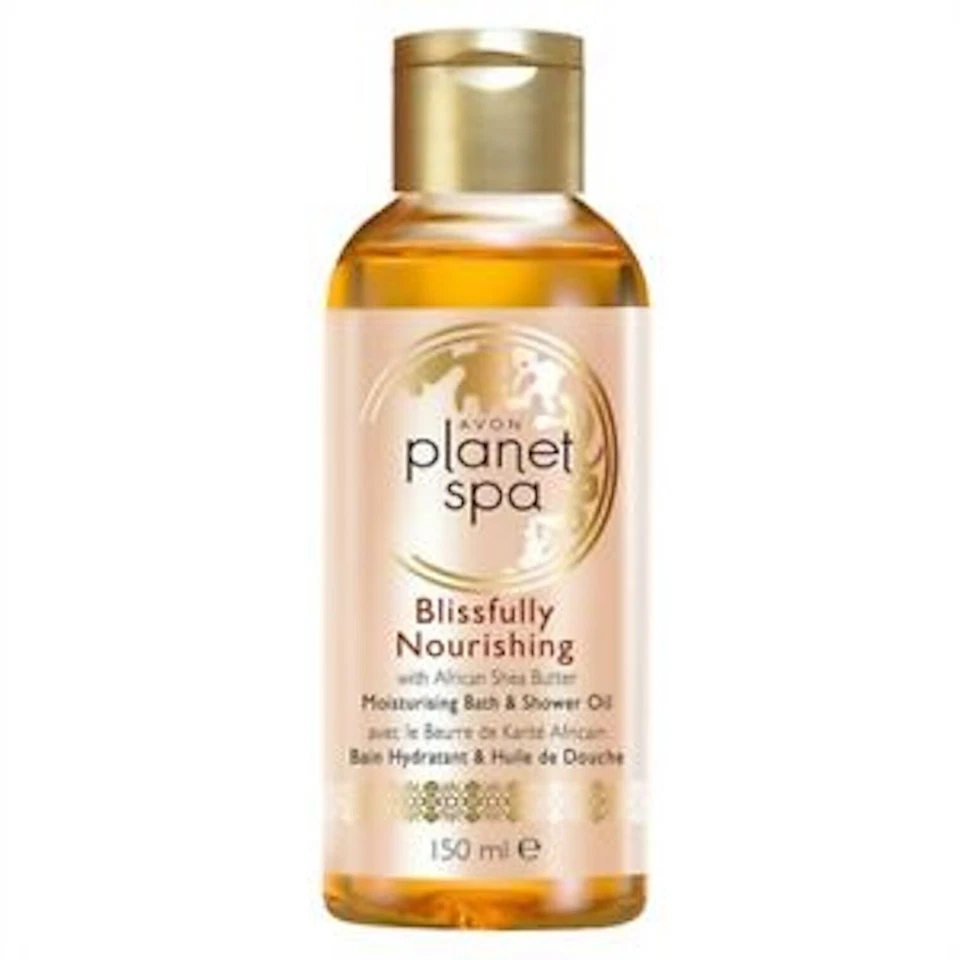 2 x 150ml AVON Planet Spa glückselig pflegendes Bade- & Duschöl -
