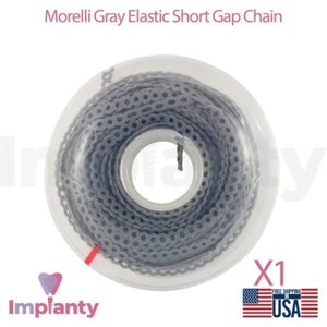 Orthodontic Morelli Elastomeric Elastic Chain Gray Short Gap 4.5m - Picture 1 of 5