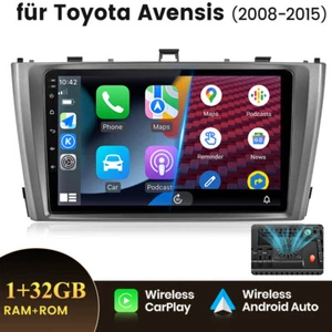 Für Toyota Avensis T25 2008-15 Autoradio Android 13 DAB + Radio GPS Sat Nav 32GB - Bild 1 von 11