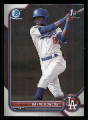 2022 Bowman Chrome Prospects #BCP202 Rayne Doncon - Image 1 of 2