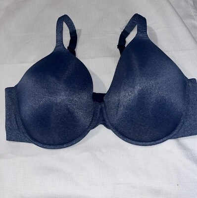 Ambrielle Everyday Full Coverage UW  Bra Adjustable Blue Heather Size 44DDD - Image 1 of 3