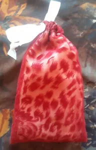 Handcrafted Red Leopard Tarot Bag - Picture 1 of 3