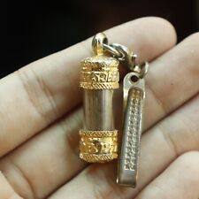 Takrut (Fire Tiger) Nang Suea Fi Wat Tham Suea Thai Amulet Collectible