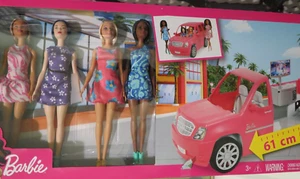 RAR - Barbie Limo Fashionista Geschenkset mit 4 Puppen 1631757 NEU IM KARTON!!! - Bild 1 von 7
