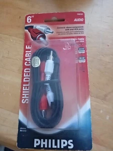 Philips Shielded Audio Cable, 6 Foot, Connects Stereo Components With Dual... - Picture 1 of 4