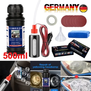 500ML Tragbare Scheinwerfer Profi KFZ Aufbereitung Set Bedampfen Reparatur NEU - Bild 1 von 13