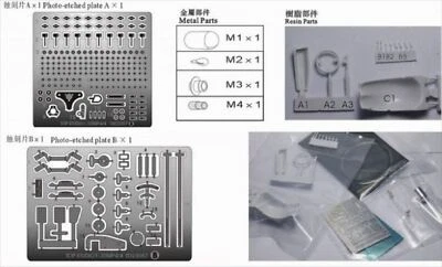 TD23057 Top Studio 1/20 McLaren MP4/4 Set Di Dettaglio Cockpit Per Kit Tamiya - Immagine 1 di 2