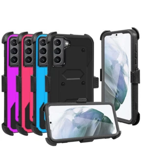 For Samsung Galaxy S22 Plus S22 Ultra Case Heavy Duty Built Clip Protect Cover - Picture 1 of 29