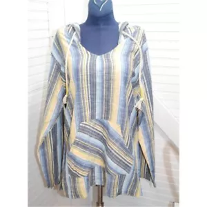 US Vintage 1965 by Exist gestreifter Strand Hoodie Gr. XL Damen Neu mit Etikett maritim - Bild 1 von 8