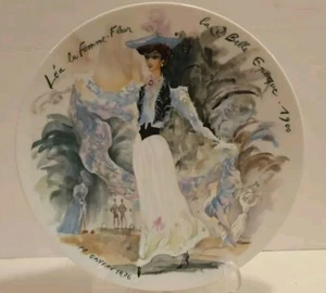 Limoges France Decorative Plate Women of the Century Lea Era 1900 FR Ganeau Vtg - Picture 1 of 5