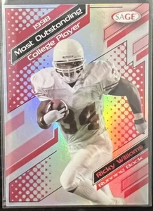 2024 Sage Football 1998 Most Outstanding College Player Ricky Williams #MOCP-RW - Picture 1 of 2