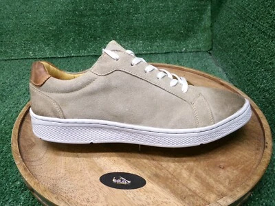 Sandro Moscoloni M180 Hombre Zapatillas con Cordones Beige Gamuza Puntera Talla 11 D EU 44 Foto 1 de 4