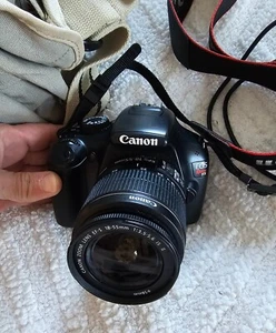 Canon EOS Rebel T3 1100D DSLR 12.2MP CAMARA & 3 LENSES!!! 50mm,18-55mm &75-300mm - Picture 1 of 14