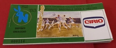 ABBONAMENTO CALCIO NAPOLI 1982/83 DISTINTI OMAGGIO TAGLIANDI TUTTI PRESENTI - Immagine 1 di 4