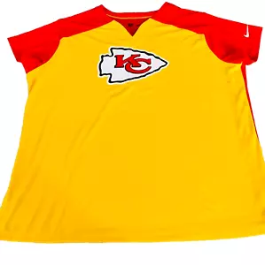 T-shirt maglietta XXL Kansas City Chiefs Nike Dri-Fit donna NFL abbigliamento sportivo H1 - Foto 1 di 8