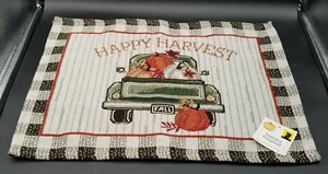 Toglietta arazzo Happy Harvest camion autunnale zucche 13x18 per il Ringraziamento - Foto 1 di 3