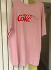 Cherry Coke Cola Pyjama T Shirt Nightdress Primark 100% Cotton Siz S See Reverse