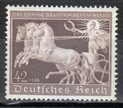 Alemanha 1940 MNH Mi 747 B173 “Fita Marrom” em Munique. Carruagem ** LUXO ** - Imagem 1 de 2