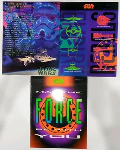 Star Wars - 3 Cartelle Idromele 1996 - Navi, Forza di essere con te - Non perforate - Foto 1 di 2