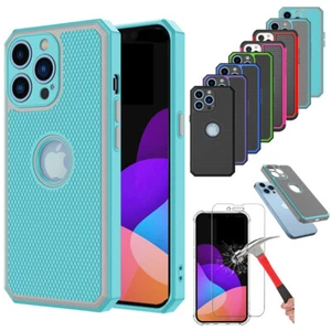 For iPhone 13 12 11 Pro Max 12 13 Mini Protective Hard Case + Screen Protector - Picture 1 of 56