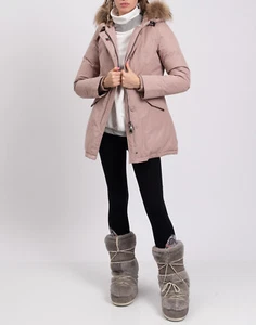 UVP349€ CANADIAN CLASSIC Daunen Parka Jacke IT46 US10 UK14 M-L Waschbärfellbesatz - Bild 1 von 12