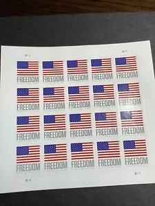 US Freedom Flag forever 20 Stamp sheet MNH- 2023-US - Picture 1 of 1