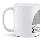 White Ceramic Mug - BW - Level Of Sarcasm Witty Office Humour #37296