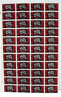 44 Cherry Coke Drink It  Soda Pop Stickers Coca Cola USA 1989 Adv Sheet - Image 1 of 2