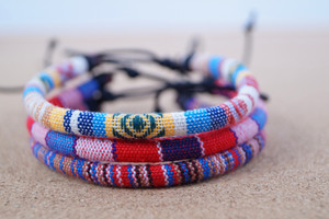 3x Fußband Made by Nami Fußkettchen Fußbändchen Boho Hippie verstellbar