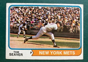 1974 TOM SEAVER TOPPS #80 BASEBALL CARD NEW YORK METS VG/EX SPEDIZIONE GRATUITA - Foto 1 di 2