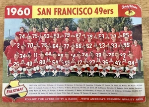 1960 San Francisco 49er’s NFL Team Promotional Photo, autographed by John Brodie - Picture 1 of 8