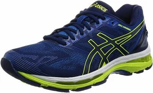 SALE ASICS Running Shoes GEL-NIMBUS 19 TJG752 Blue Yellow US6.5(25cm) - Picture 1 of 7