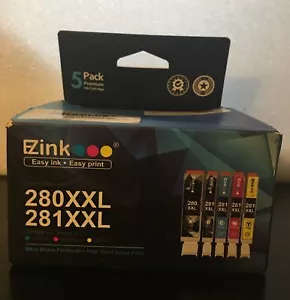 5P- E-Z Ink Cartridge Replacement for Canon 280 XXL 281 XXL Compatible w TS8220 - Picture 1 of 24