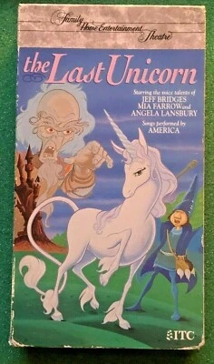 The Last Unicorn VHS Cassette Tape Family Home Entertainment Theatre FREE DVD - Image 1 of 2