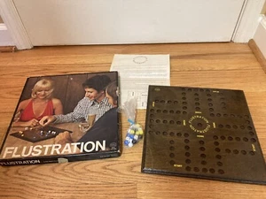 Flustration - Vintage Marble Board Game - Reiss # 271-700 Wooden Board COMPLETE - Picture 1 of 4